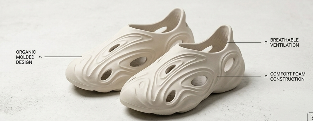 Unisex Wave-Molded Foam Clogs | Lightweight Ergonomic Slip-On Shoes